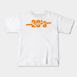 Twenties, 20&#39;s, Celebrating the age of 20, or your 20&#39;s or the twenties. Kids T-Shirt